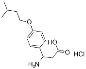 3-AMINO-3-[4-(3-METHYL-BUTOXY)-PHENYL]-PROPIONIC ACID HYDROCHLORIDE Struktur