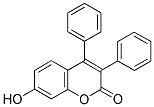 3,4-DIPHENYL-7-HYDROXYCOUMARIN Struktur