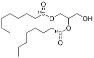 1,2-DIOCTANOYL-RAC-GLYCEROL, [OCTANOYL 1-14C] Struktur