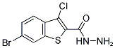 6-BROMO-3-CHLORO-BENZO[B]THIOPHENE-2-CARBOXYLIC ACID HYDRAZIDE Struktur