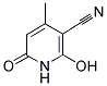 2-HYDROXY-4-METHYL-6-OXO-1,6-DIHYDROPYRIDINE-3-CARBONITRILE Struktur