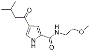 N-(2-METHOXYETHYL)-4-(3-METHYLBUTANOYL)-1H-PYRROLE-2-CARBOXAMIDE Struktur