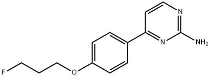 4-[4-(3-FLUOROPROPOXY)PHENYL]-2-PYRIMIDINAMINE Struktur