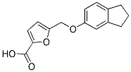 5-(INDAN-5-YLOXYMETHYL)-FURAN-2-CARBOXYLIC ACID Struktur