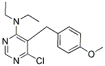 6-CHLORO-N,N-DIETHYL-5-(4-METHOXYBENZYL)PYRIMIDIN-4-AMINE Struktur