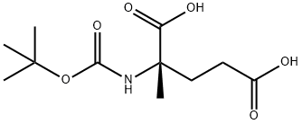 BOC-ALPHA-METHYL-DL-GLUTAMIC ACID Struktur