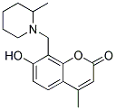 7-HYDROXY-4-METHYL-8-(2-METHYL-PIPERIDIN-1-YLMETHYL)-CHROMEN-2-ONE Struktur