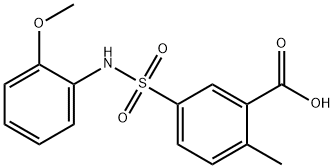 5-(2-METHOXY-PHENYLSULFAMOYL)-2-METHYL-BENZOIC ACID Struktur