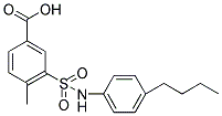 3-(4-BUTYL-PHENYLSULFAMOYL)-4-METHYL-BENZOIC ACID Struktur