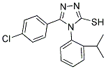 5-(4-CHLORO-PHENYL)-4-(2-ISOPROPYL-PHENYL)-4H-[1,2,4]TRIAZOLE-3-THIOL Struktur