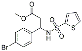 METHYL 3-(4-BROMOPHENYL)-3-[(2-THIENYLSULFONYL)AMINO]PROPANOATE Struktur