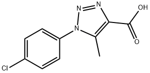 1-(4-CHLOROPHENYL)-5-METHYL-1H-1,2,3-TRIAZOLE-4-CARBOXYLIC ACID Struktur