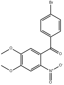 (4-BROMO-PHENYL)-(4,5-DIMETHOXY-2-NITRO-PHENYL)-METHANONE Struktur