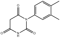 1-(3,4-DIMETHYLPHENYL)PYRIMIDINE-2,4,6(1H,3H,5H)-TRIONE Struktur