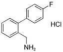 [2-(4-FLUOROPHENYL)PHENYL]METHYLAMINEHYDROCHLORIDE Struktur