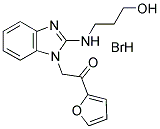 1-FURAN-2-YL-2-[2-(3-HYDROXY-PROPYLAMINO)-BENZOIMIDAZOL-1-YL]-ETHANONE HYDROBROMIDE Struktur