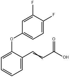 3-[2-(3,4-DIFLUOROPHENOXY)PHENYL]ACRYLIC ACID Struktur