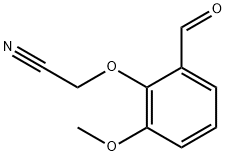 2-(2-FORMYL-6-METHOXYPHENOXY)ACETONITRILE Struktur