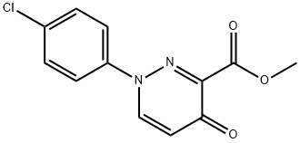 METHYL 1-(4-CHLOROPHENYL)-4-OXO-1,4-DIHYDRO-3-PYRIDAZINECARBOXYLATE Struktur