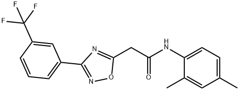 N-(2,4-DIMETHYLPHENYL)-2-(3-[3-(TRIFLUOROMETHYL)PHENYL]-1,2,4-OXADIAZOL-5-YL)ACETAMIDE Struktur