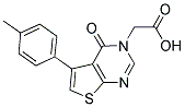 (4-OXO-5-P-TOLYL-4H-THIENO[2,3-D]PYRIMIDIN-3-YL)-ACETIC ACID Struktur