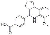 4-(6-METHOXY-3A,4,5,9B-TETRAHYDRO-3H-CYCLOPENTA [C]QUINOLIN-4-YL)BENZOIC ACID Struktur