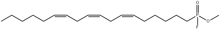 9Z,12Z,15Z OCTADECATRIENYL-PHOSPHONOFLUORIDIC ACID METHYL ACETATE Struktur