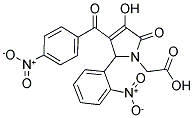 [3-HYDROXY-4-(4-NITROBENZOYL)-5-(2-NITROPHENYL)-2-OXO-2,5-DIHYDROPYRROL-1-YL] ACETIC ACID Struktur