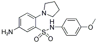 5-AMINO-N-(4-METHOXY-PHENYL)-2-PYRROLIDIN-1-YL-BENZENESULFONAMIDE Struktur