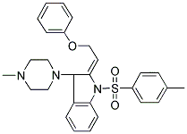 (E)-3-(4-METHYLPIPERAZIN-1-YL)-2-(2-PHENOXYETHYLIDENE)-1-(P-TOLYLSULFONYL)INDOLINE Struktur