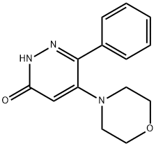 5-MORPHOLINO-6-PHENYL-3(2H)-PYRIDAZINONE Struktur