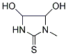 4,5-DIHYDROXY-1-METHYLTETRAHYDRO-2H-IMIDAZOLE-2-THIONE Struktur