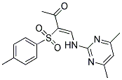 4-((4,6-DIMETHYLPYRIMIDIN-2-YL)AMINO)-3-((4-METHYLPHENYL)SULFONYL)BUT-3-EN-2-ONE Struktur