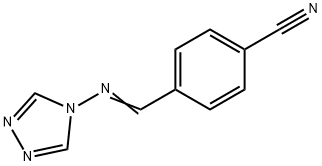 4-[(4H-1,2,4-TRIAZOL-4-YLIMINO)METHYL]BENZENECARBONITRILE Struktur