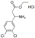 ETHYL 3-AMINO-3-(3,4-DICHLOROPHENYL)PROPANOATE HYDROCHLORIDE Struktur