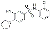 3-AMINO-N-(2-CHLORO-PHENYL)-4-PYRROLIDIN-1-YL-BENZENESULFONAMIDE Struktur