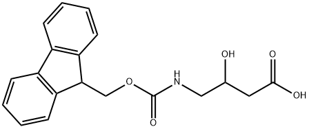 FMOC-4-AMINO-3-HYDROXYBUTANOIC ACID Struktur