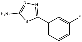 5-(3-FLUOROPHENYL)-1,3,4-THIADIAZOL-2-AMINE Struktur