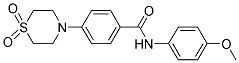 4-(1,1-DIOXO-1LAMBDA6,4-THIAZINAN-4-YL)-N-(4-METHOXYPHENYL)BENZENECARBOXAMIDE Struktur