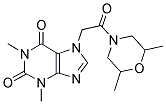 7-[2-(2,6-DIMETHYLMORPHOLIN-4-YL)-2-OXOETHYL]-1,3-DIMETHYL-3,7-DIHYDRO-1H-PURINE-2,6-DIONE Struktur