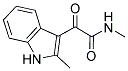 N-METHYL-2-(2-METHYL-1H-INDOL-3-YL)-2-OXOACETAMIDE Struktur