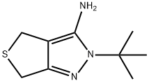 2-TERT-BUTYL-2,6-DIHYDRO-4H-THIENO[3,4-C]PYRAZOL-3-AMINE Struktur