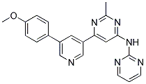 N-(6-[5-(4-METHOXYPHENYL)PYRIDIN-3-YL]-2-METHYLPYRIMIDIN-4-YL)PYRIMIDIN-2-AMINE Struktur