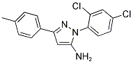 1-(2,4-DICHLOROPHENYL)-3-(4-METHYLPHENYL)-1H-PYRAZOL-5-AMINE Struktur