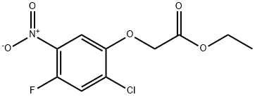 ETHYL 2-(2-CHLORO-4-FLUORO-5-NITROPHENOXY)ACETATE Struktur