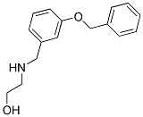 2-((3-(BENZYLOXY)BENZYL)AMINO)ETHANOL Struktur