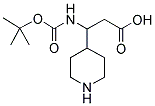 3-TERT-BUTOXYCARBONYLAMINO-3-PIPERIDIN-4-YL-PROPIONIC ACID Struktur