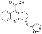 3-FURAN-2-YLMETHYLENE-2,3-DIHYDRO-1H-CYCLOPENTA[B]QUINOLINE-9-CARBOXYLIC ACID Struktur