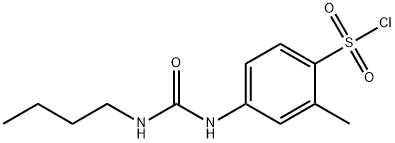 4-(3-BUTYL-UREIDO)-2-METHYL-BENZENESULFONYL CHLORIDE Struktur