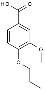 3-METHOXY-4-PROPOXY-BENZOIC ACID Struktur